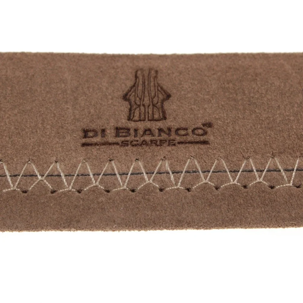Di Bianco NWT Cut to Size Dress Belt In Solid Brown Suede Leather One Size